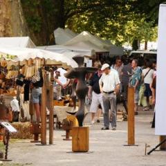 hier sehen Sie einen Auschnitt des Kunsthandwerkermarktes in Staufen