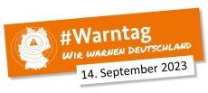 Logo des bundesweiten Warntags am 14. September