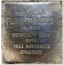 zu sehen ist ein Stoperstein