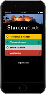 Handy mit Staufen-Guide